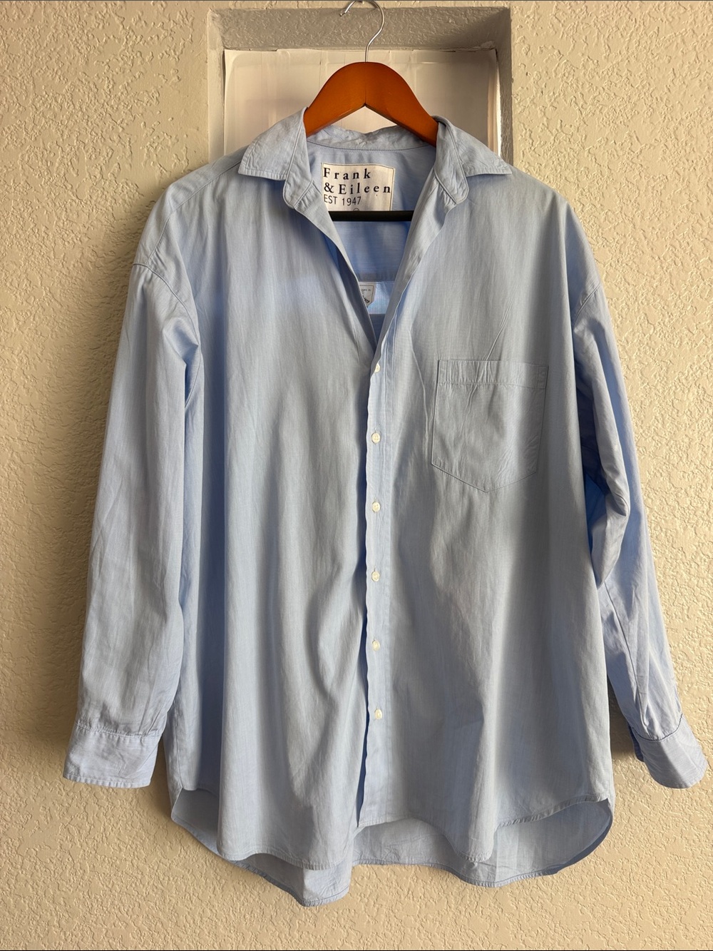 Frank & Eileen Light Blue Men's Cotton Button-Down Shirt